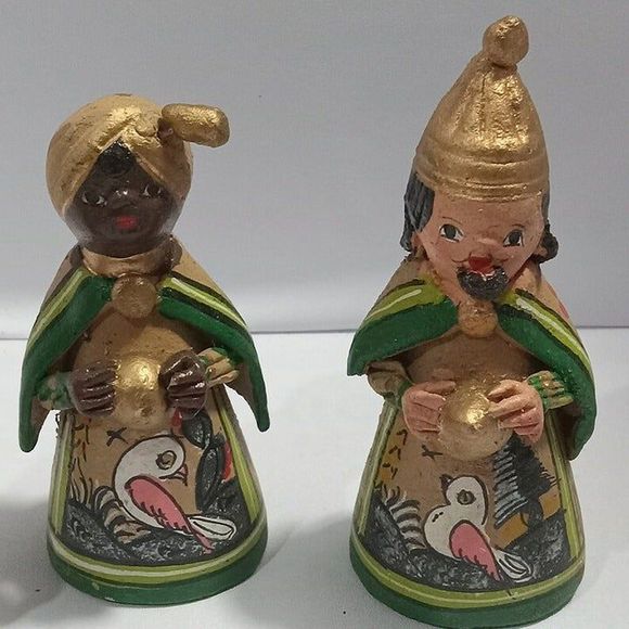 Mexican Hand Painted Clay Pottery Folk Art Nativity Sets Hecho en Mexico - Picture 3 of 10